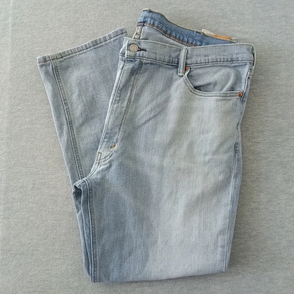 Levis 541 Athletic Taper Jeans Light Wash Blue Mens W42 L30 Denim Pants